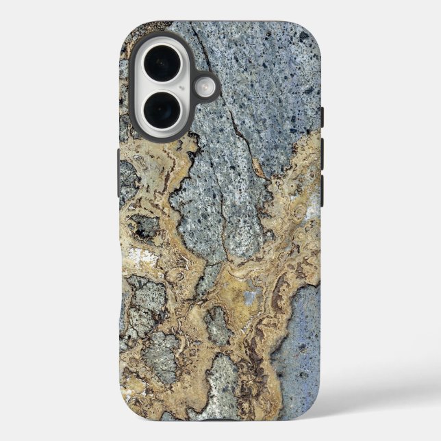 Stilvoll Luxuriöser zeitloser grauer Marmorstein Case-Mate iPhone Hülle (Rückseite)