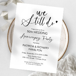 Stilvoll machen wir noch Hochzeitstag Vow Erneueru Einladung