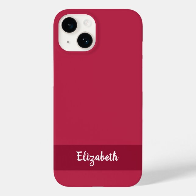 Stilvoll Magenta Personalisiert Case-Mate iPhone Hülle (Rückseite)