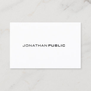 Stilvoll minimalistisch Moderne Berufliche Sleek T Visitenkarte