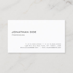 Stilvoll minimalistisch Moderne Berufliche Sleek Visitenkarte