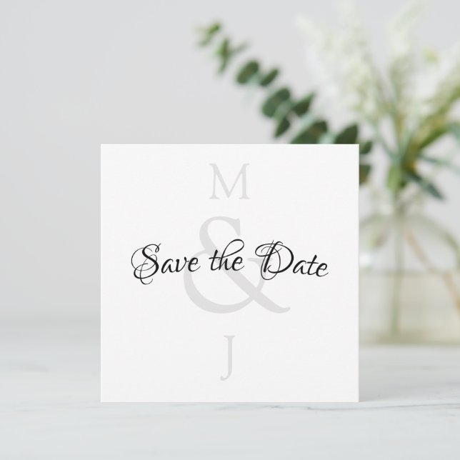 Stilvoll Minimalistisch Save the Date (Stehend Vorderseite)