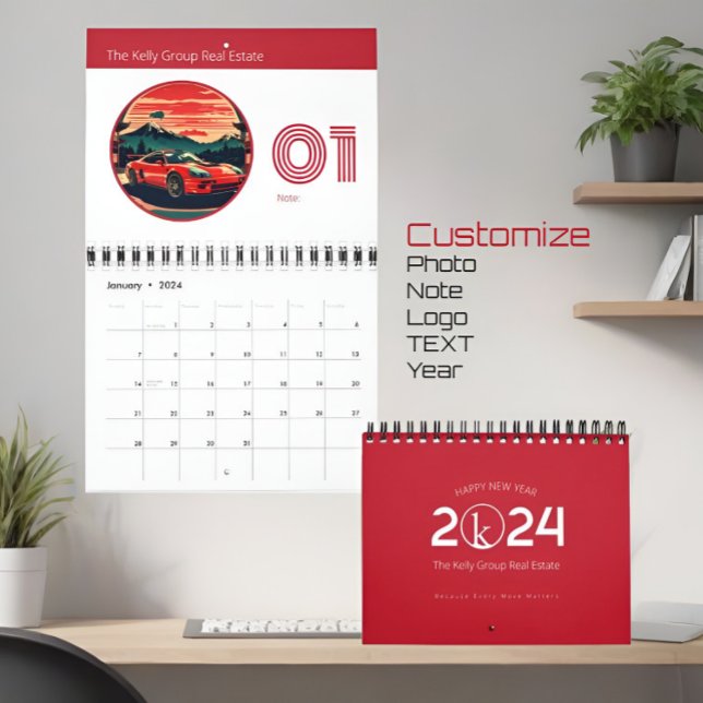 Stilvoll Minimalistischer Wall-Kalender für Untern Kalender (Von Creator hochgeladen)