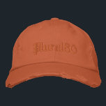 Stilvoll mit Monogramm orange Bestickte Baseballkappe<br><div class="desc">Stilvoll mit Monogramm orange bestickte Baseballkappe.</div>