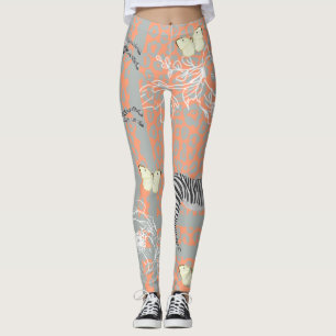 Stilvoll modern eklektisch Cantaloupe Orange Leggings