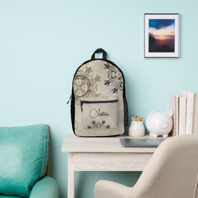 Stilvoll modern Mandala Personalisiert Bedruckter Rucksack (InSitu)