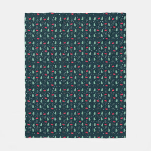 Stilvoll Moderne Elegant Merry Christmas Red Color Fleecedecke