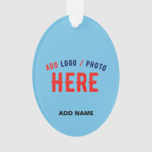 STILVOLL MODERNE KUSTOM SWAG SKY BLAUE VERIFIKATIO ORNAMENT