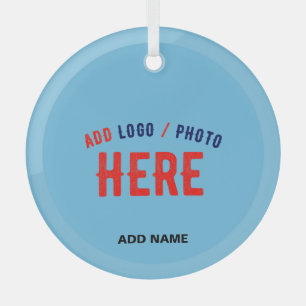 STILVOLL MODERNE KUSTOM SWAG SKY BLAUE VERIFIKATIO ORNAMENT AUS GLAS