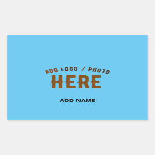 STILVOLL MODERNE KUSTOM SWAG SKY BLAUE VERIFIKATIO RECHTECKIGER AUFKLEBER