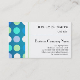 Stilvoll moderne, trendige, große blaue, grüne Pol Visitenkarte