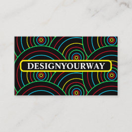 Stilvoll Moderner, bunter Carpentry Beruflich Visitenkarte