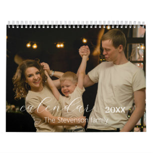 Stilvoll moderner Familienkalender Foto Kalender