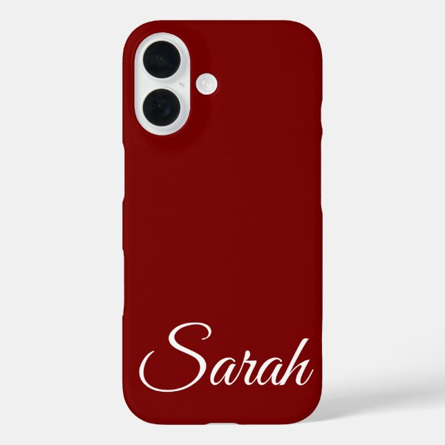 Stilvoll moderner klassischer, individueller Name  Case-Mate iPhone Hülle (Rückseite)