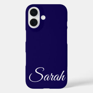 Stilvoll moderner klassischer, individueller Name  iPhone 16 Hülle