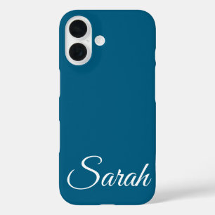 Stilvoll moderner klassischer, individueller Name  iPhone 16 Hülle