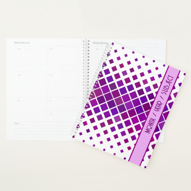 Stilvoll moderner Lila Grafikdesign-Planer Planer (Anzeige)