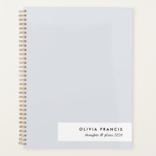 Stilvoll moderner Minimal Blue Gray Colorblock 202 Planer