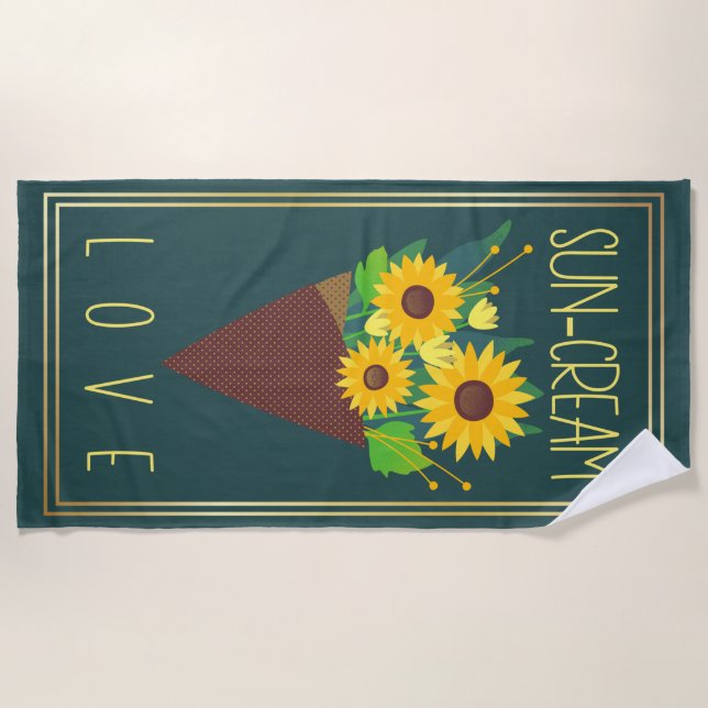 Stilvoll moderner Sommer Strandtuch (Vorderseite)