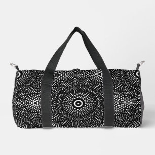 Stilvoll Modernes beliebtes Dot Art B & W Muster Duffle Bag