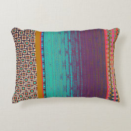 Stilvoll modernes, farbenfrohes Muster boho Throw  Dekokissen