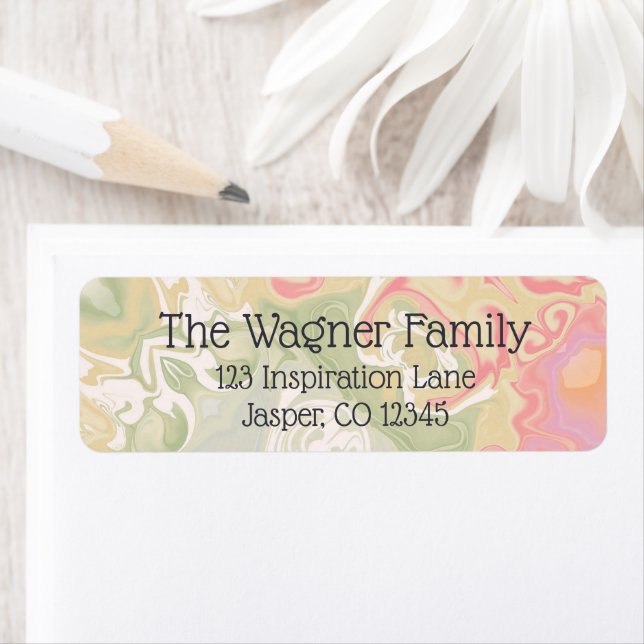 Stilvoll Modernes Rosa und Abstraktes Grün. (Insitu)