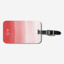 Stilvoll monogrammierte Wasserfarbe verblasstes Ko