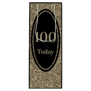 Stilvoll nach Jahr Geburtstagsgeschenk-Tasche 100. Geschenktüte Für Weinflaschen