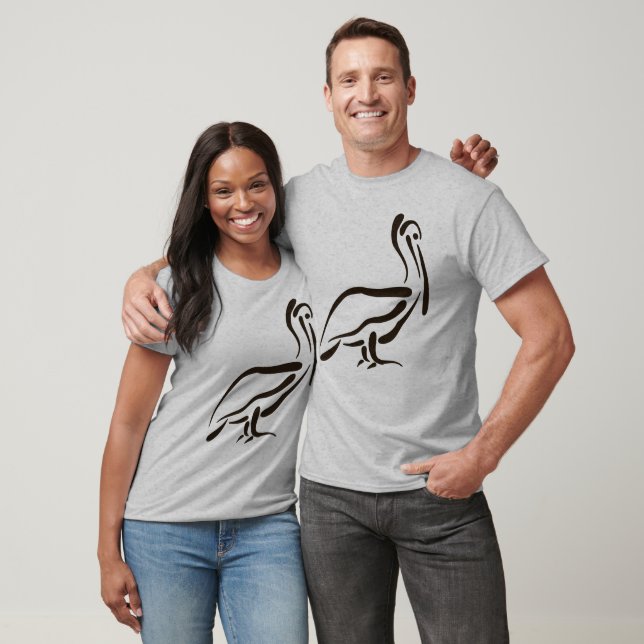 Stilvoll Pelikan T-Shirt (Unisex)