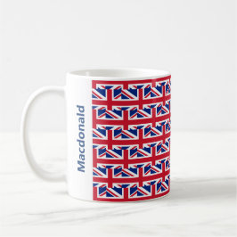 Stilvoll Personalisierter Union Jack Kaffeetasse