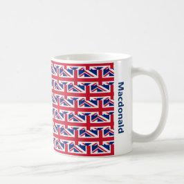 Stilvoll Personalisierter Union Jack Kaffeetasse