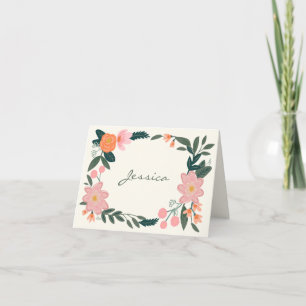 Stilvoll Pink Garden Floral Personalisiert 