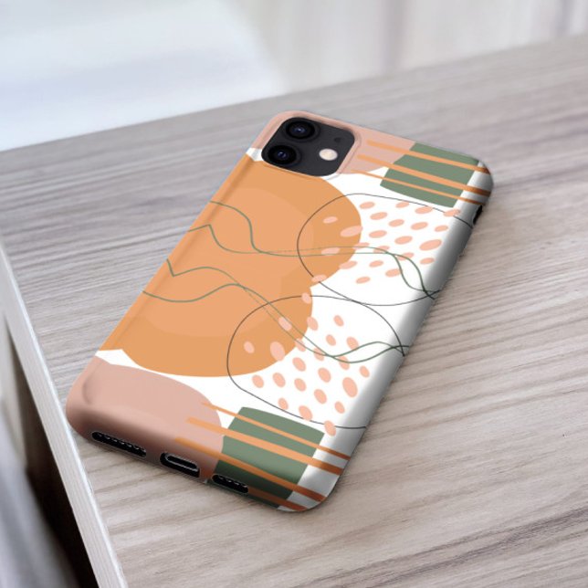 Stilvoll pink grün Abstraktes Muster ästhetisch Case-Mate iPhone Hülle (Von Creator hochgeladen)