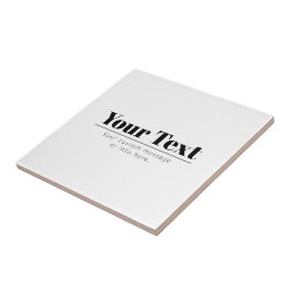 Stilvoll Retro-moderner Text | Schwarz und Weiß Fliese