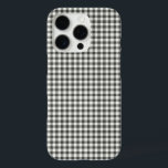 Stilvoll Retro Schwarz-weiß Gingham Kariertes Must iPhone 16 Pro Hülle<br><div class="desc">Stilvolle Retro Black and White Gingham Kariertes Muster Handy Case</div>