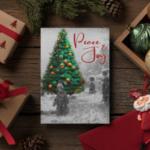 Stilvoll Retro Vintager Weihnachtsbaum