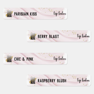 Stilvoll rosa Aquarelltöne mit Logo Etiketten