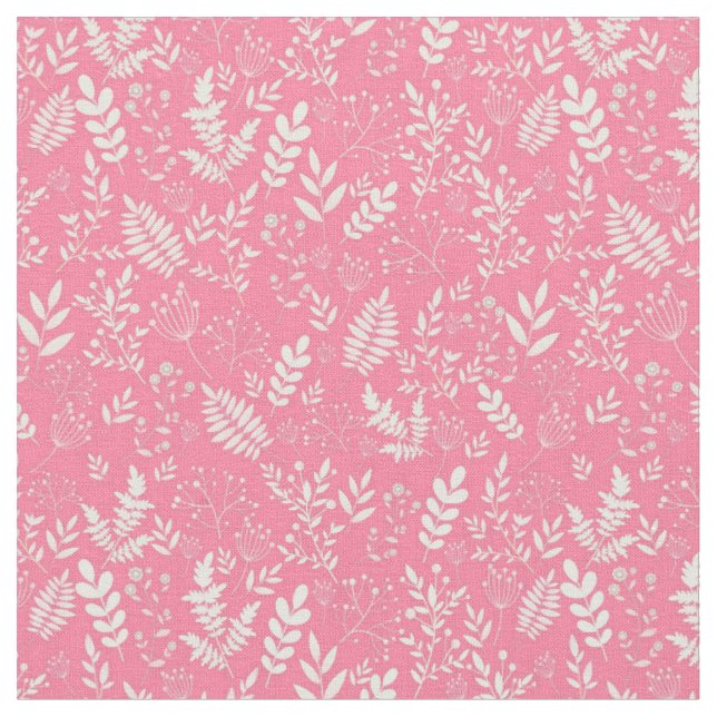 Stilvoll rosa Blattmuster Stoff (Nahaufnahme)