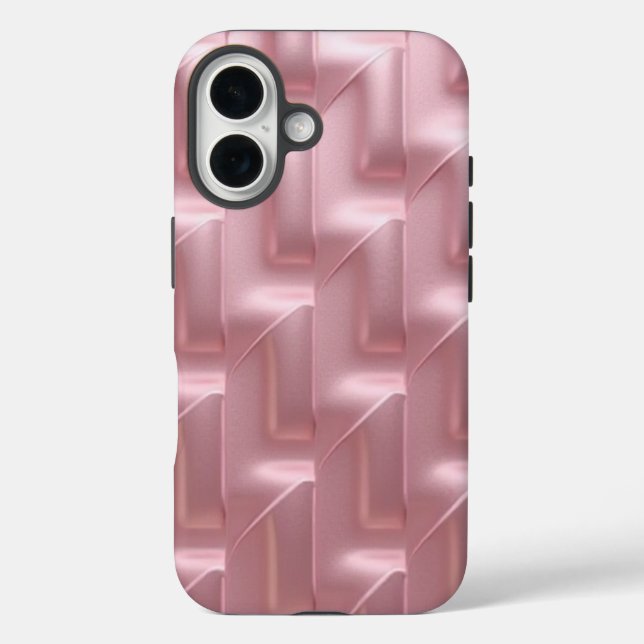 Stilvoll rosa geometrisches Muster - trendy & prot Case-Mate iPhone Hülle (Rückseite)