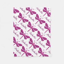 Stilvoll rosa Libellenbezeichnung gemusterte Decke