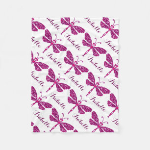 Stilvoll rosa Libellenbezeichnung gemusterte Decke