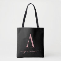 Stilvoll rosa Monogram einfach, modern Minimalisti