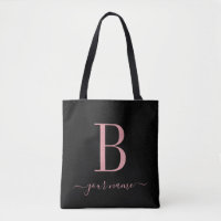 Stilvoll rosa Monogram einfach, modern Minimalisti