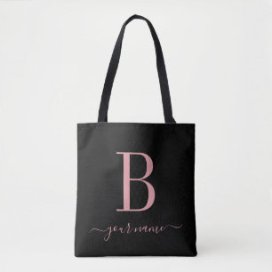 Stilvoll rosa Monogram einfach, modern Minimalisti