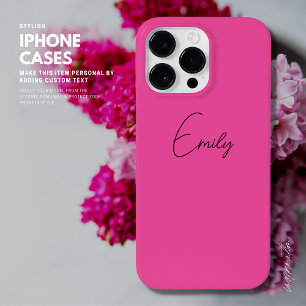 Stilvoll rosa Personalisierter iPhone-Case-Script- Case-Mate iPhone 14 Pro Max Hülle