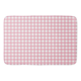 Stilvoll rosa Schachbrettmuster Badezimmer Matte