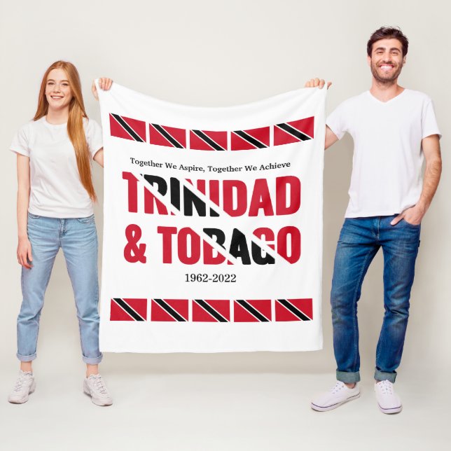 Stilvoll TRINIDAD TOBAGO Fleecedecke (Beispiel)