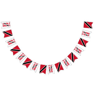 Stilvoll TRINIDAD TOBAGO Wimpelkette