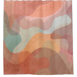 Stilvoll und farbenfroh künstlerisches Muster Duschvorhang