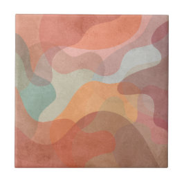 Stilvoll und farbenfroh künstlerisches Muster Fliese